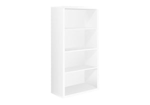 Lyra White Bookcase with Adjustable Shelves | Ortholuxe Home - Photo 2