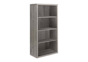 Marlowe Dark Taupe Bookcase with Adjustable Shelves | Ortholuxe Home - Photo 2