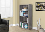 Marlowe Dark Taupe Bookcase with Adjustable Shelves | Ortholuxe Home
