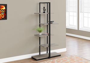Delano Dark Taupe & Black Metal Bookcase | Ortholuxe Home - Photo 2
