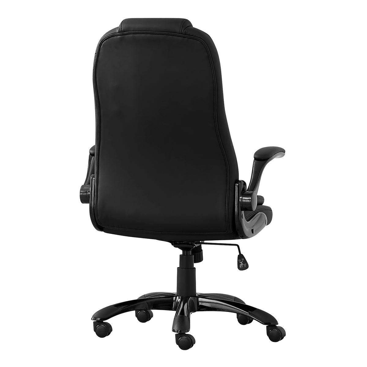 Halden Black Leather-Look Office Chair | Ortholuxe Home - Photo 3