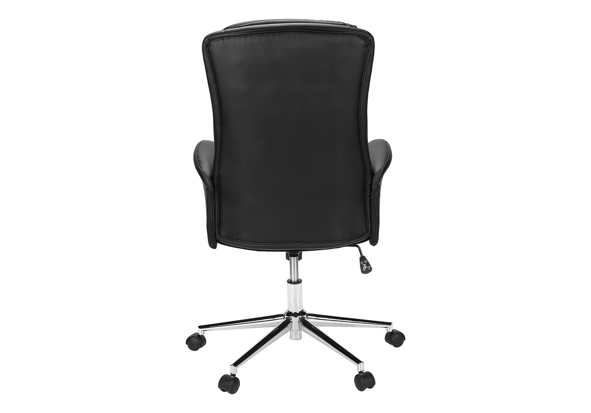 Lucca Black Leather-Look Office Chair | Ortholuxe Home - Photo 5