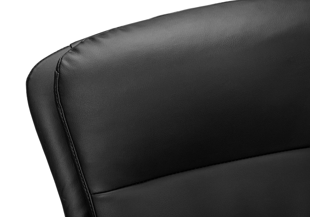 Lucca Black Leather-Look Office Chair | Ortholuxe Home - Photo 7