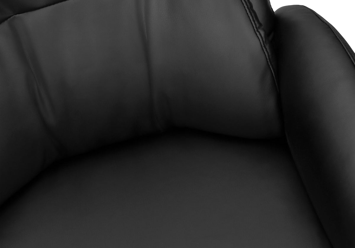 Lucca Black Leather-Look Office Chair | Ortholuxe Home - Photo 8