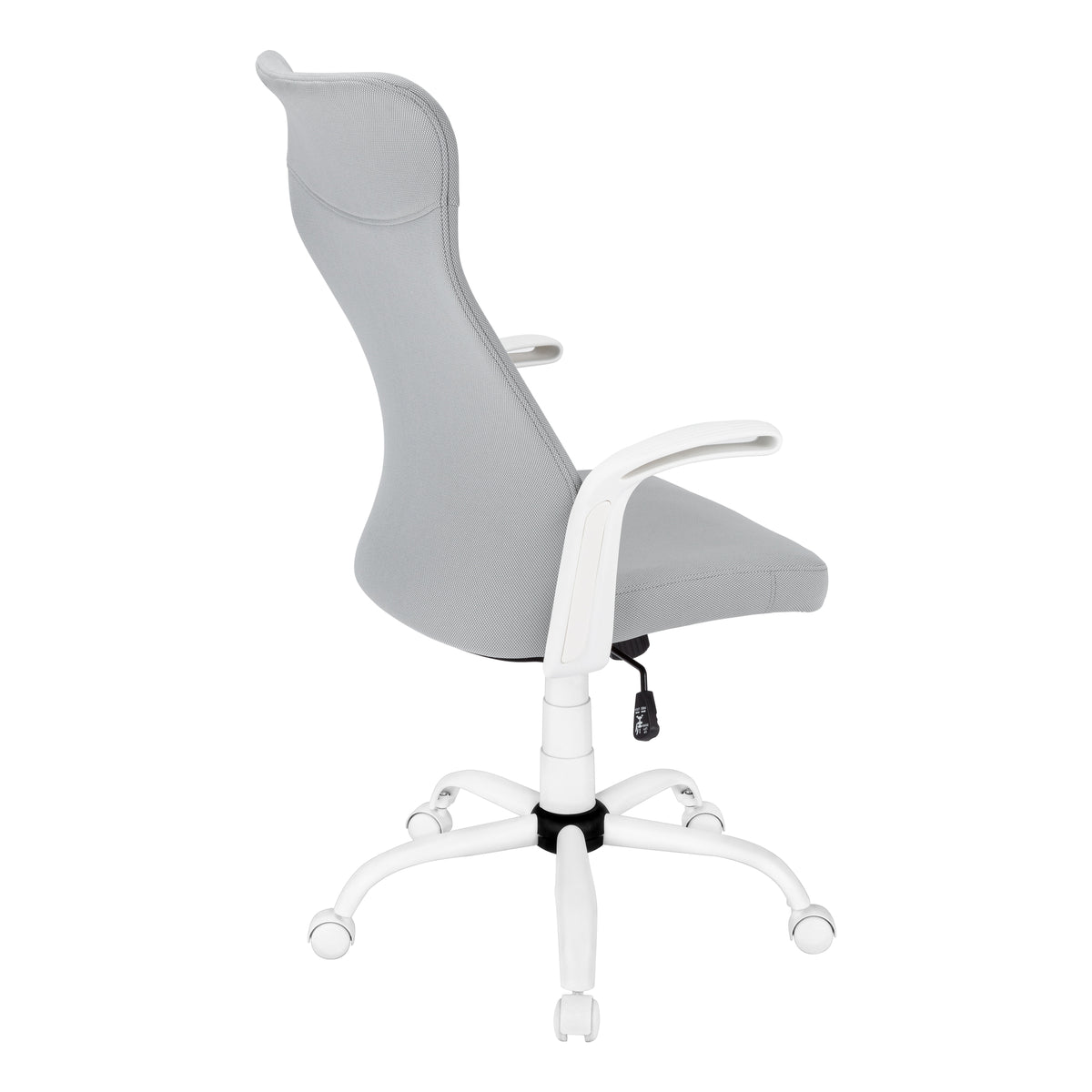 Lucca White & Grey Fabric Office Chair | Ortholuxe Home - Photo 4