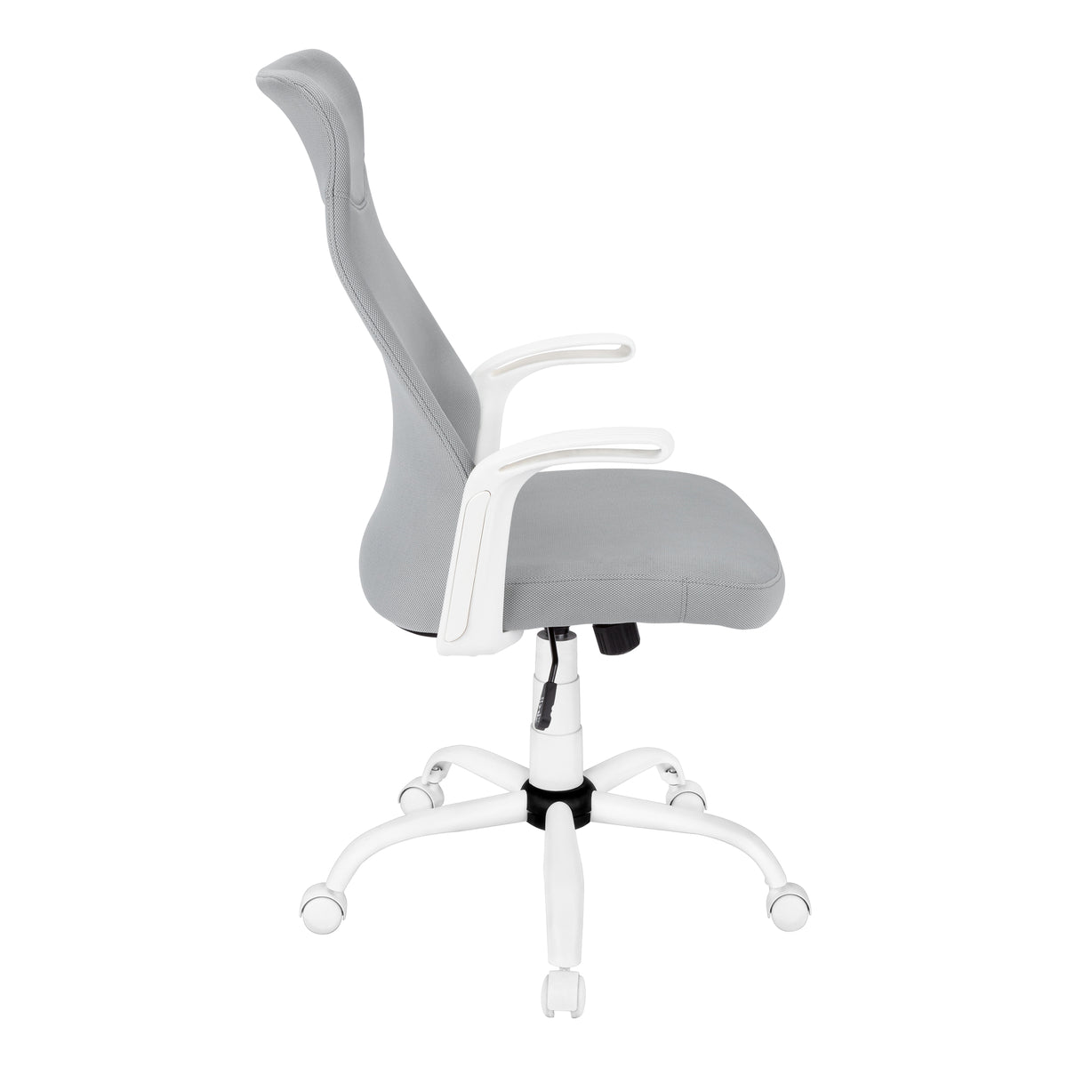 Lucca White & Grey Fabric Office Chair | Ortholuxe Home - Photo 5