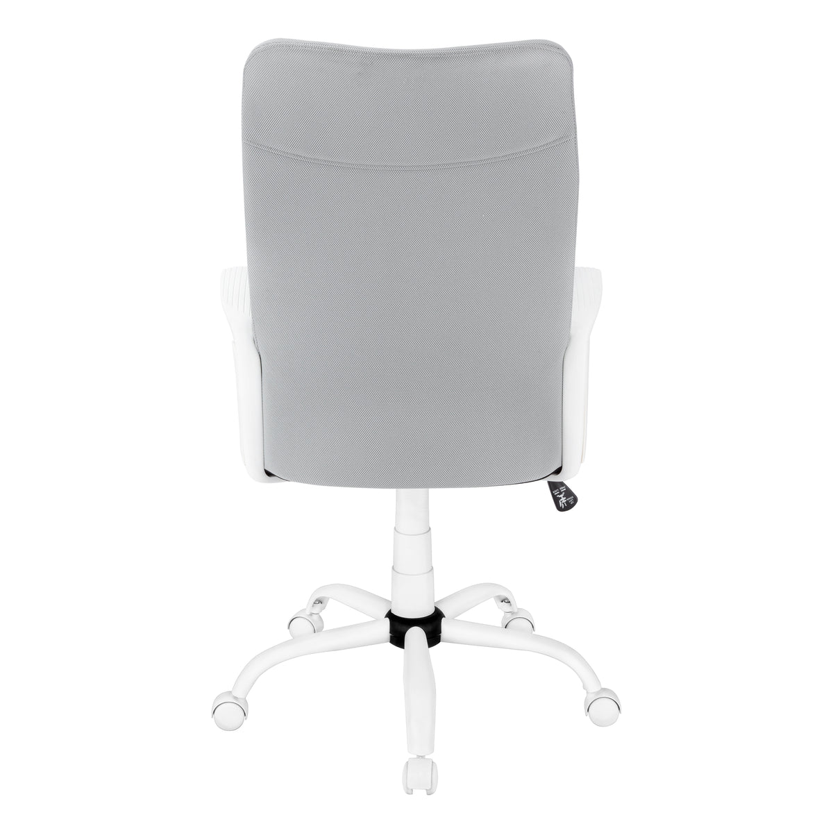 Lucca White & Grey Fabric Office Chair | Ortholuxe Home - Photo 6