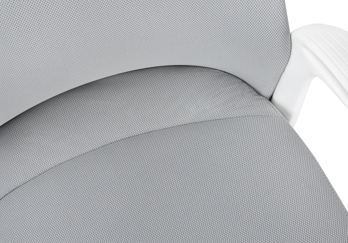 Lucca White & Grey Fabric Office Chair | Ortholuxe Home - Photo 9