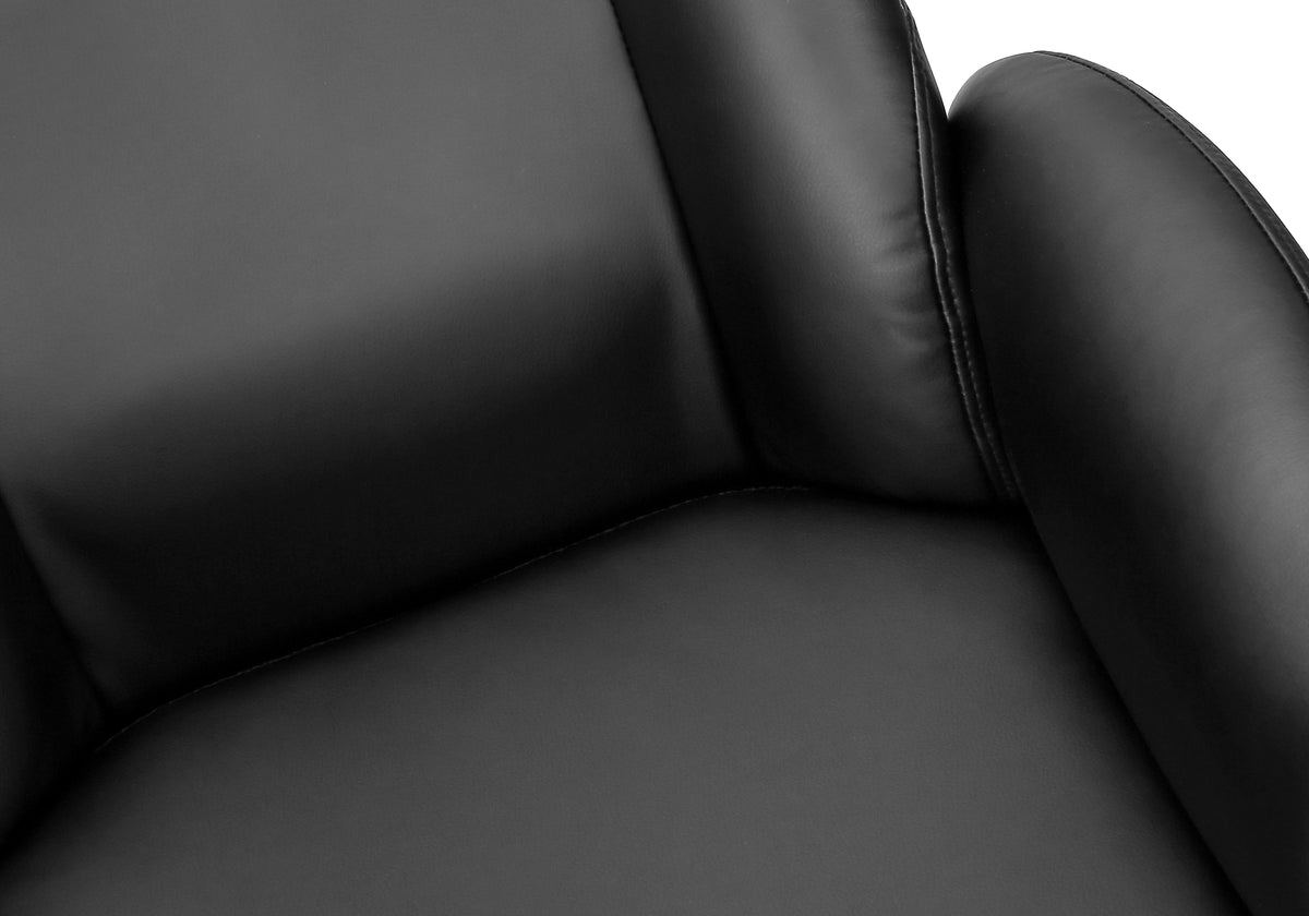 Naples Black Leather-Look Office Chair | Ortholuxe Home - Photo 8