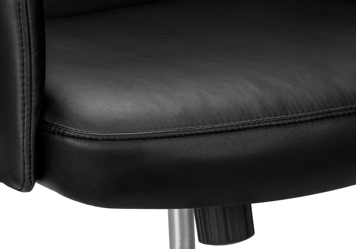 Naples Black Leather-Look Office Chair | Ortholuxe Home - Photo 9
