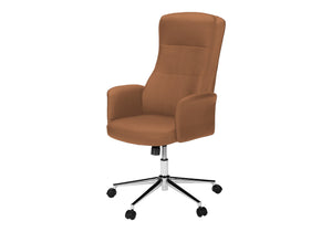 Ravenna Brown Leather-Look Office Chair | Ortholuxe Home - Photo 2
