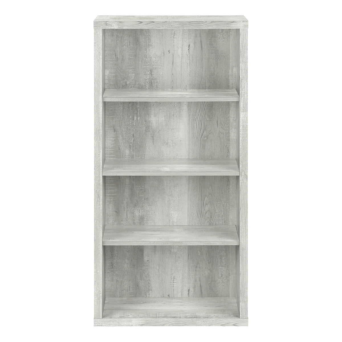 Umbria Grey Reclaimed Wood-Look Bookcase | Ortholuxe Home - Photo 3