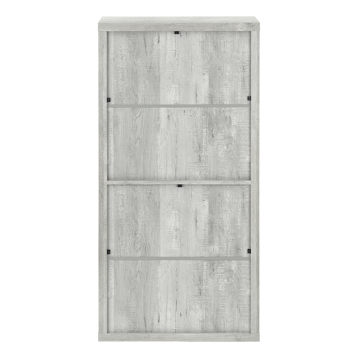 Umbria Grey Reclaimed Wood-Look Bookcase | Ortholuxe Home - Photo 5