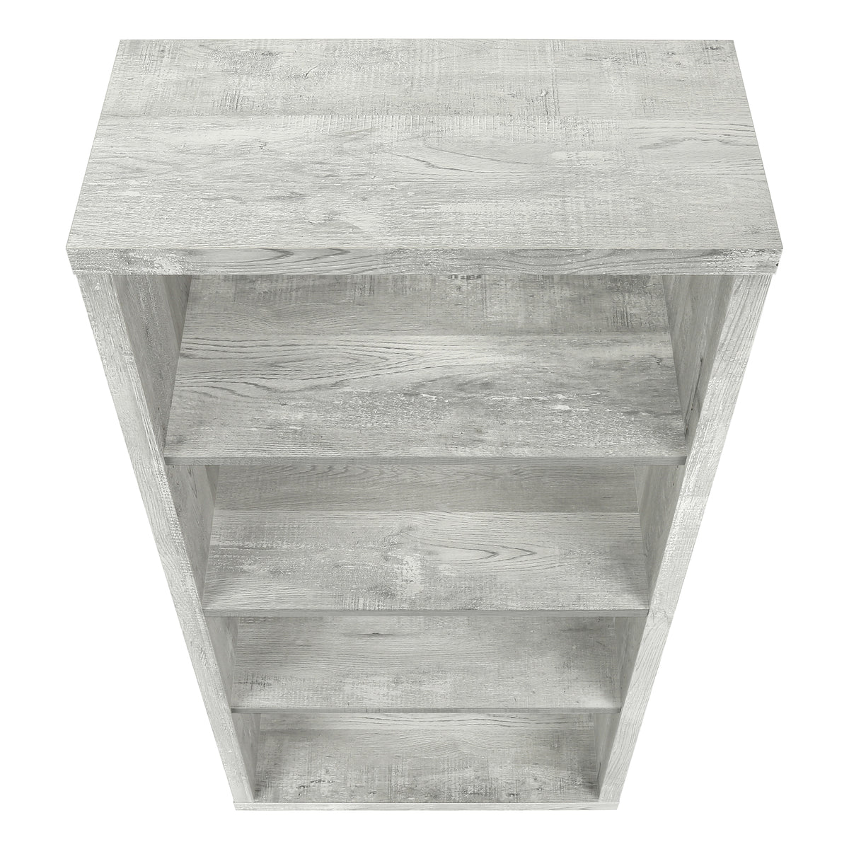 Umbria Grey Reclaimed Wood-Look Bookcase | Ortholuxe Home - Photo 6
