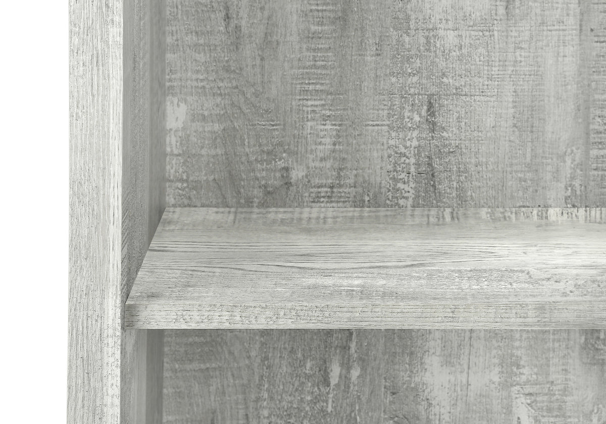 Umbria Grey Reclaimed Wood-Look Bookcase | Ortholuxe Home - Photo 7