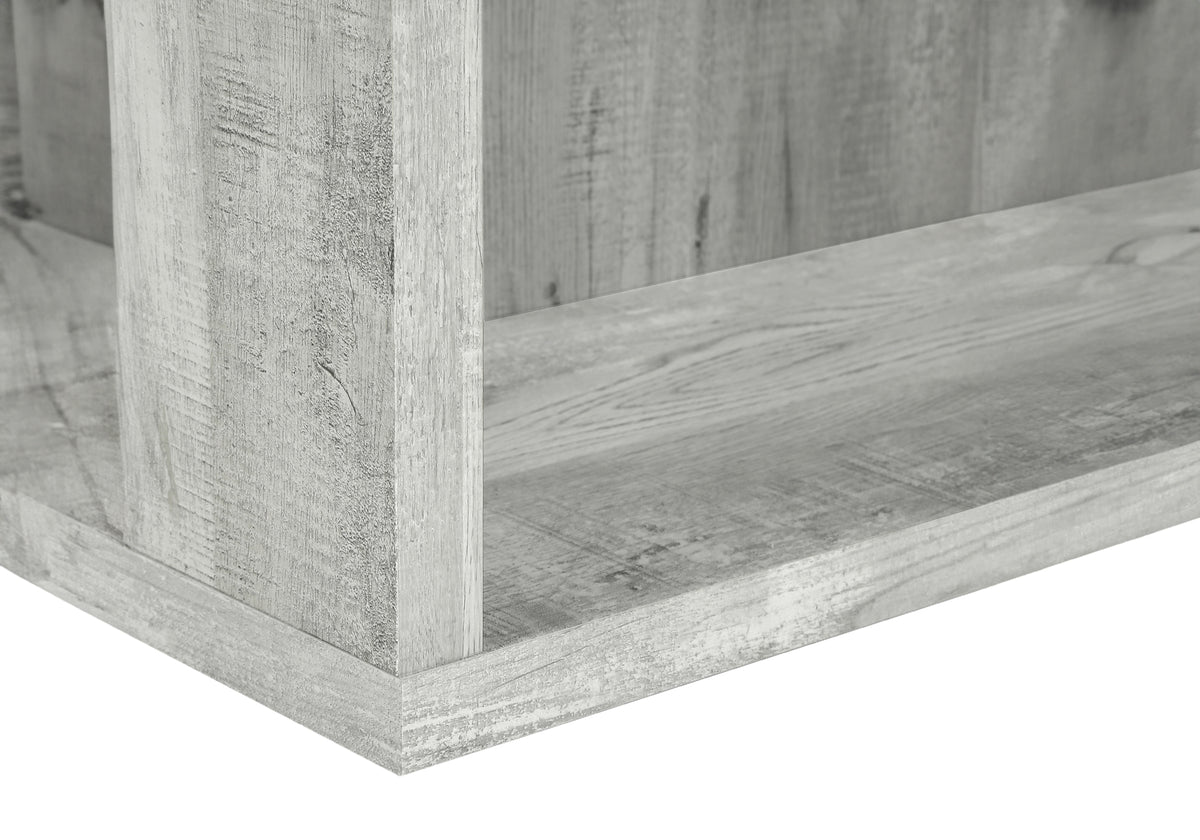 Umbria Grey Reclaimed Wood-Look Bookcase | Ortholuxe Home - Photo 8