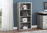 Umbria Grey Reclaimed Wood-Look Bookcase | Ortholuxe Home