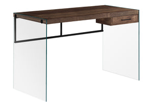 Yara Brown Reclaimed Wood Computer Desk | Ortholuxe Home - Photo 2
