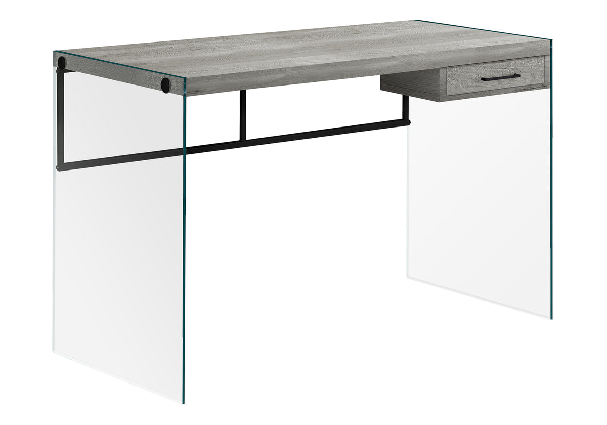 Yara Grey Reclaimed Wood Computer Desk | Ortholuxe Home - Photo 2