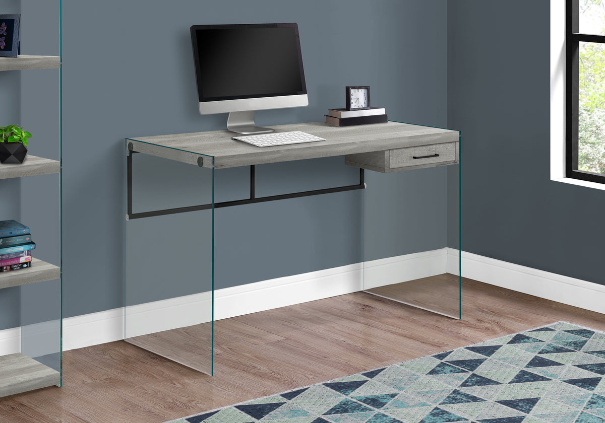 Yara Grey Reclaimed Wood Computer Desk | Ortholuxe Home