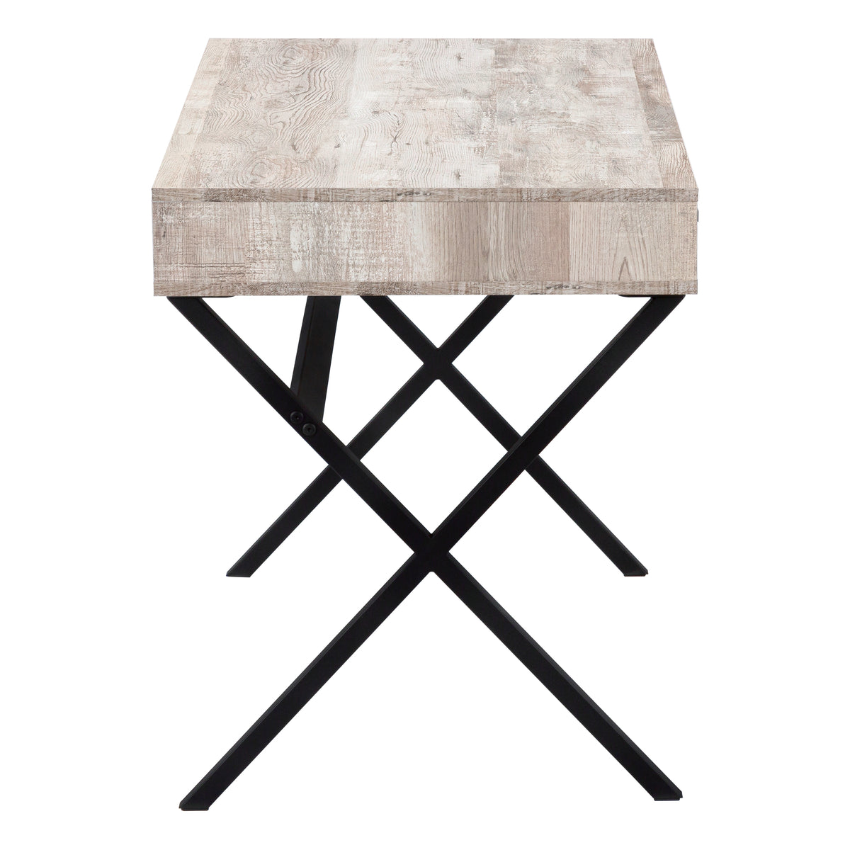 Yara Taupe Reclaimed Wood Computer Desk | Ortholuxe Home - Photo 5