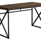 Zephyr Brown Reclaimed Wood Computer Desk | Ortholuxe Home - Photo 2