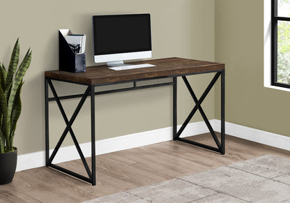 Zephyr Brown Reclaimed Wood Computer Desk | Ortholuxe Home