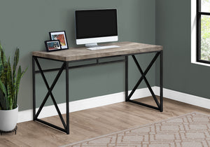 Zephyr Taupe Reclaimed Wood Computer Desk | Ortholuxe Home