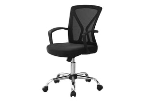 Amalfi Black & Chrome on Castors Office Chair | Ortholuxe Home - Photo 2