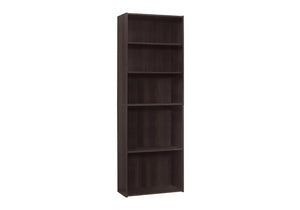 Amalfi Espresso Bookcase with 5 Shelves | Ortholuxe Home - Photo 2