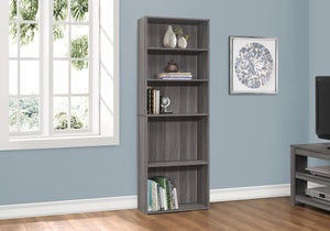 Amalfi Grey Bookcase with 5 Shelves | Ortholuxe Home