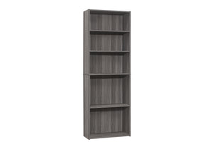 Amalfi Grey Bookcase with 5 Shelves | Ortholuxe Home - Photo 2