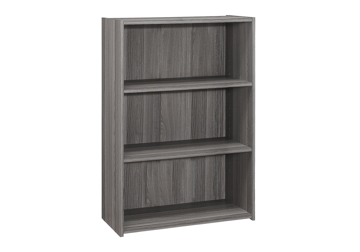 Bellagio Grey Bookcase with 3 Shelves | Ortholuxe Home - Photo 2