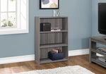 Bellagio Grey Bookcase with 3 Shelves | Ortholuxe Home