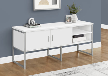 Dorian White Office Credenza | Ortholuxe Home