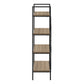 Keaton Dark Taupe & Black Metal Bookcase | Ortholuxe Home - Photo 5