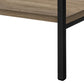 Keaton Dark Taupe & Black Metal Bookcase | Ortholuxe Home - Photo 9
