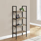 Keaton Dark Taupe & Black Metal Bookcase | Ortholuxe Home - Photo 2