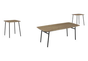 Keaton Dark Taupe & Black Metal Table Set (Set of 3) | Ortholuxe Home - Photo 2