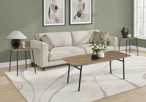 Keaton Dark Taupe & Black Metal Table Set (Set of 3) | Ortholuxe Home