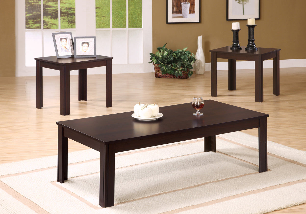 Madison Espresso Table Set (Set of 3) | Ortholuxe Home