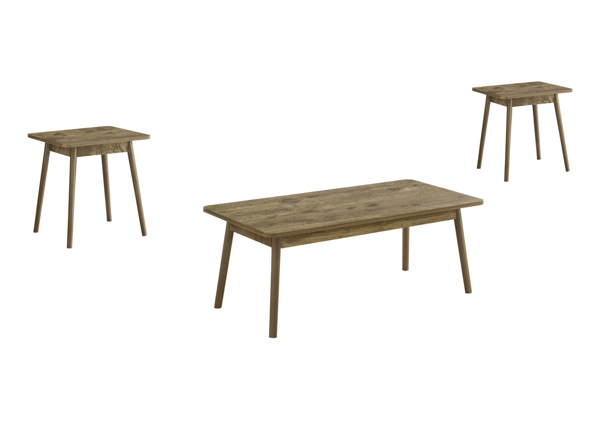 Nara Light Brown Table Set (Set of 3) | Ortholuxe Home - Photo 2