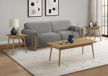 Nara Light Walnut Table Set (Set of 3) | Ortholuxe Home