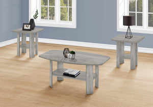 Pearl Industrial Grey Table Set (Set of 3) | Ortholuxe Home