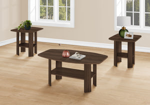 Pearl Dark Walnut Table Set (Set of 3) | Ortholuxe Home