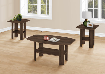 Pearl Dark Walnut Table Set (Set of 3) | Ortholuxe Home