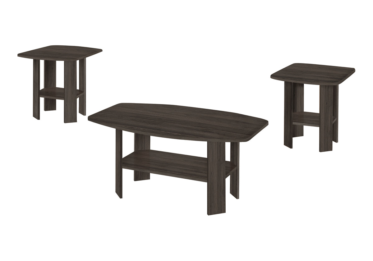 Pearl Brown Oak Table Set (Set of 3) | Ortholuxe Home - Photo 2