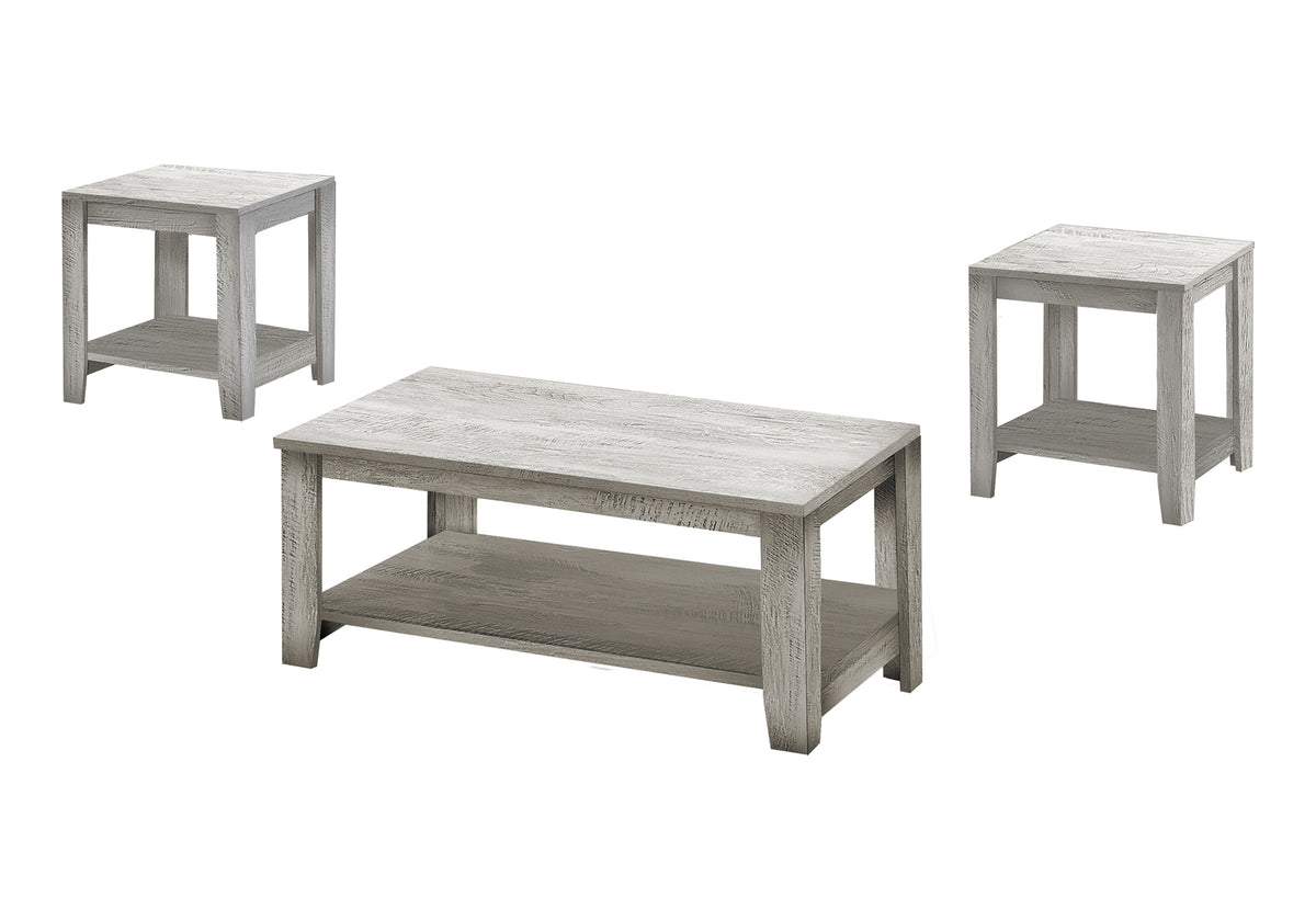 Rosalie Industrial Grey Table Set (Set of 3) | Ortholuxe Home - Photo 2