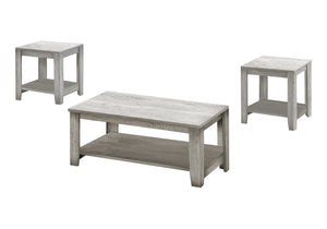 Rosalie Industrial Grey Table Set (Set of 3) | Ortholuxe Home - Photo 2