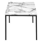 Sage White Marble & Black Metal Table Set (Set of 3) | Ortholuxe Home - Photo 5